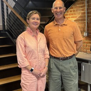 Ann Cundy with host, Jay Langston