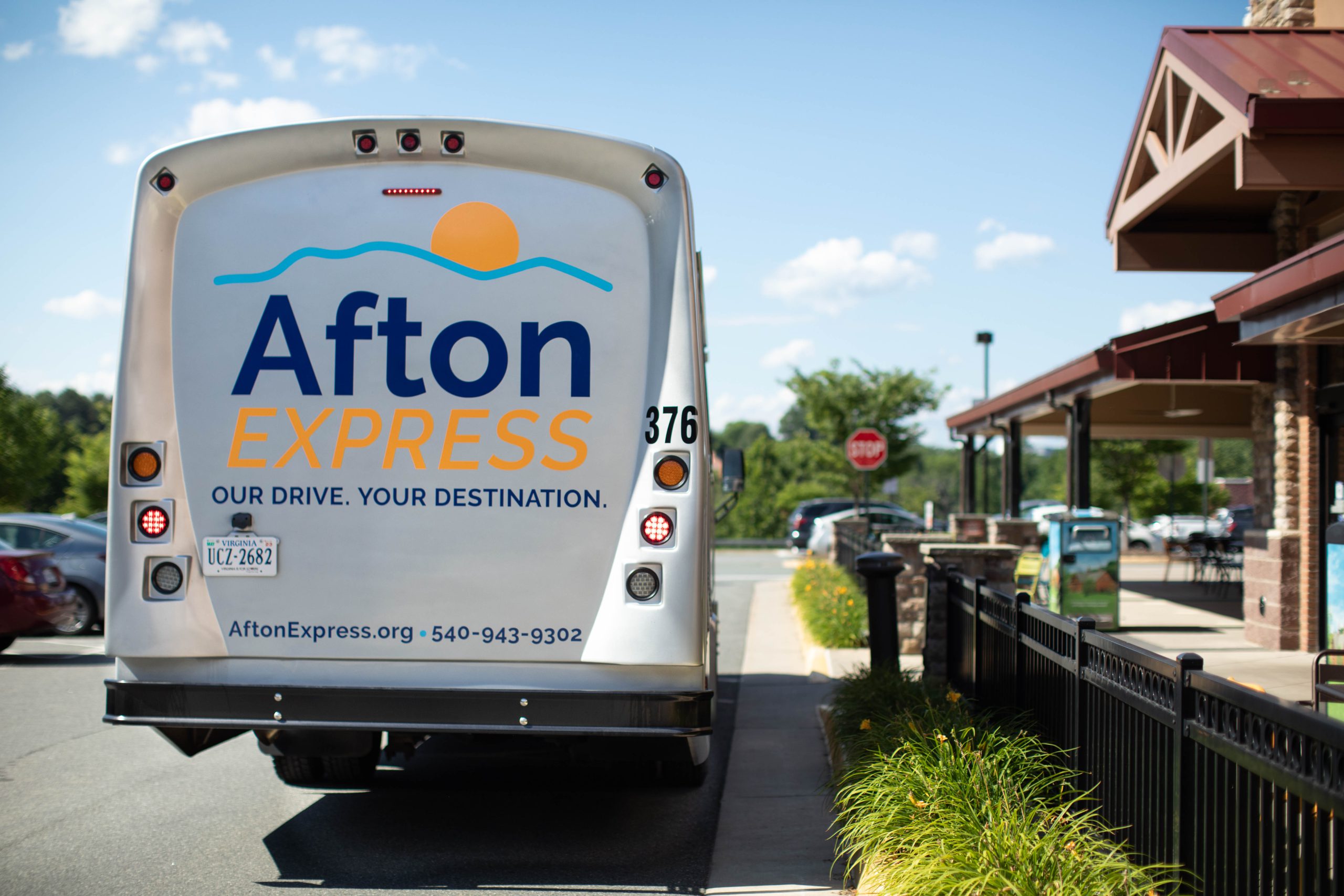 Image of an Afton Express Bus
