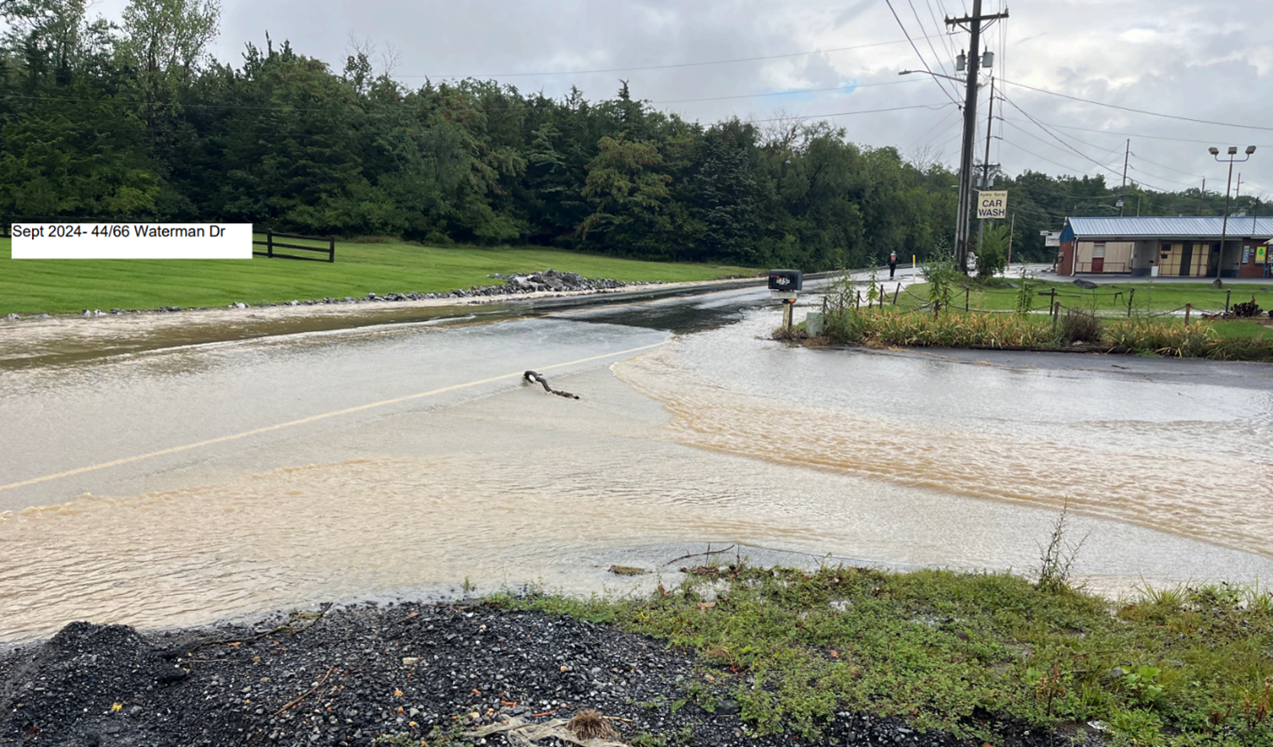 Image of a flooded road