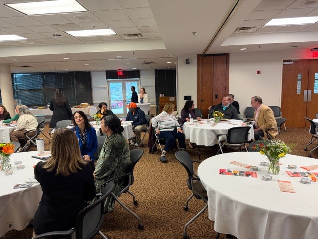 People sitting at tables